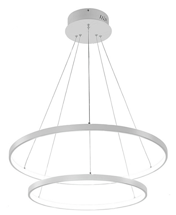 Żyrandol ringi lampa okręgi obręcze LED 20cm+ 40cm 38w